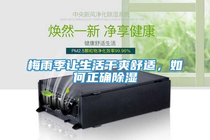 梅雨季让生活干爽舒适，如何正确除湿