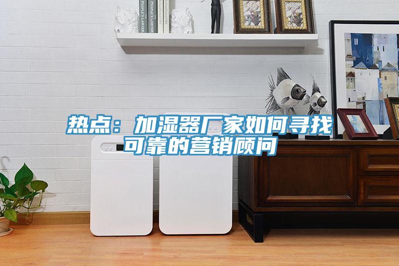热点：加湿器厂家如何寻找可靠的营销顾问