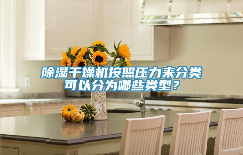 除湿干燥机按照压力来分类可以分为哪些类型？