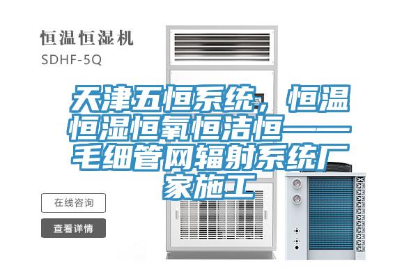 天津五恒系统，恒温恒湿恒氧恒洁恒——毛细管网辐射系统厂家施工